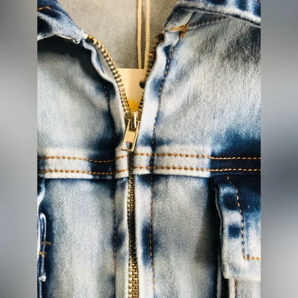 Light Blue Utility Jumpsuit by: Highlight - Picture 7 of 9